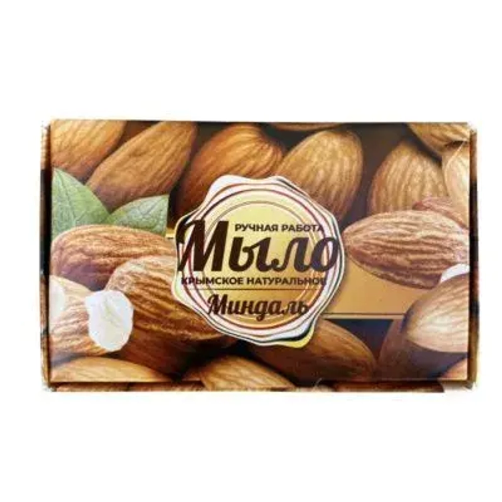 Мыло крымское натуральное. Ручная работа. «Миндаль» Сделано в Крыму.
