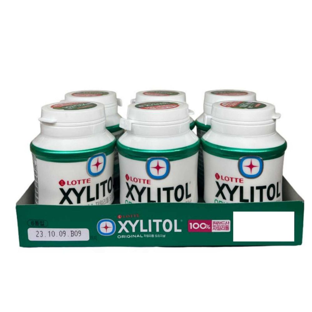 Жевательная резинка Lotte Xylitol Яблочная мята 87 г 6 шт