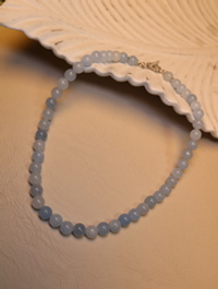 Чокер «Морской шёпот» из аквамарина