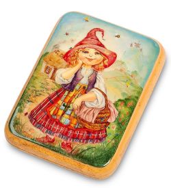 Народные промыслы ШК-65/14 Шкатулка «Красная шапочка» исп. Данченко