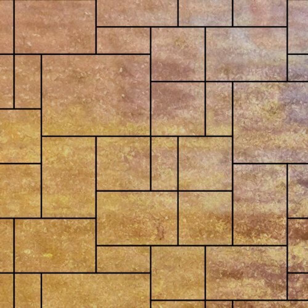 Тротуарная плитка Инсбрук Альпен, 60 мм, ColorMix Брайс, гладкая