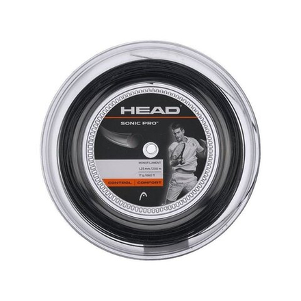 Струны для тенниса HEAD SONIC PRO Black Бобины 200 м