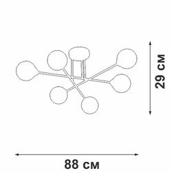 Люстра на штанге Vitaluce V3931 V3931-1/6PL
