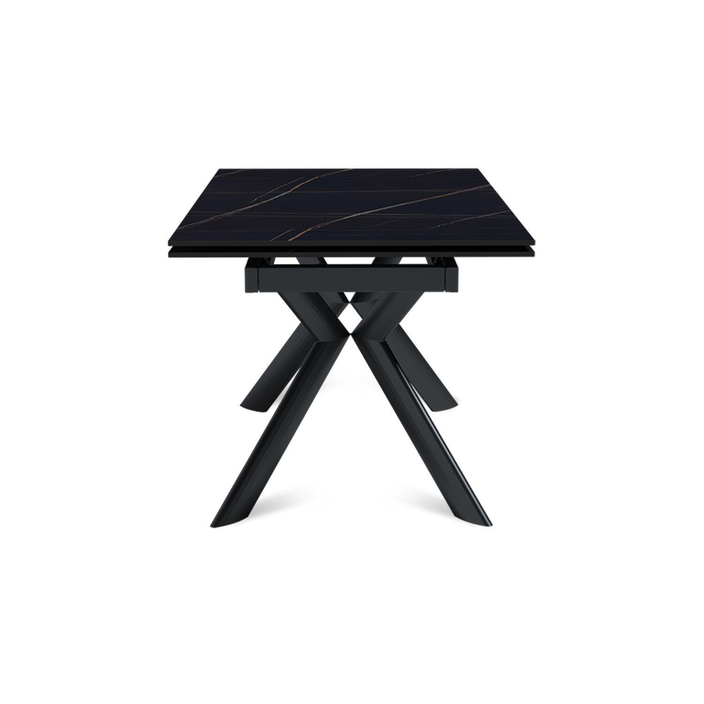 Стол раскладной Bridge (160+40+40), керамика матовая Black Gold