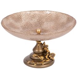 Фруктовница-конфетница Орхидея Лелия Бронза