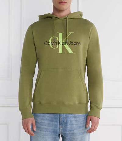 Худи seasonal monologo CALVIN KLEIN JEANS - зеленый(J30J320805)