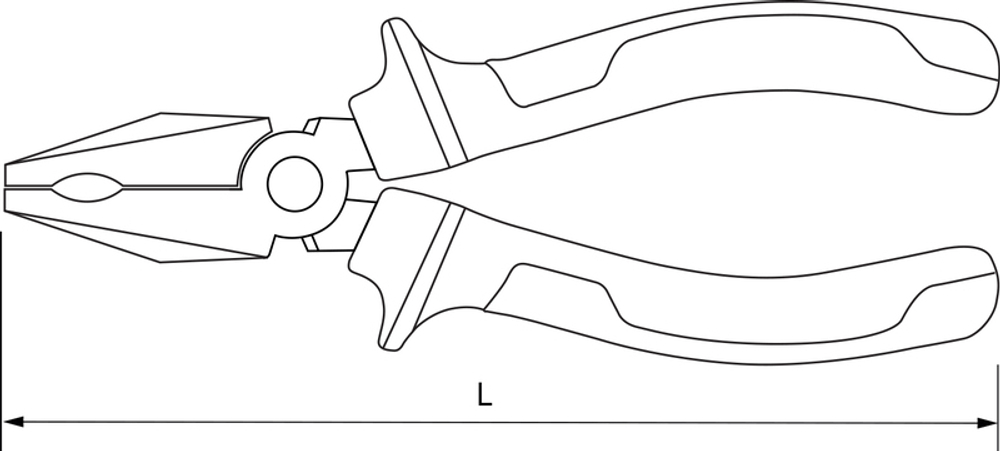 LP00200 Пассатижи с двухкомпонентными рукоятками, 200 мм