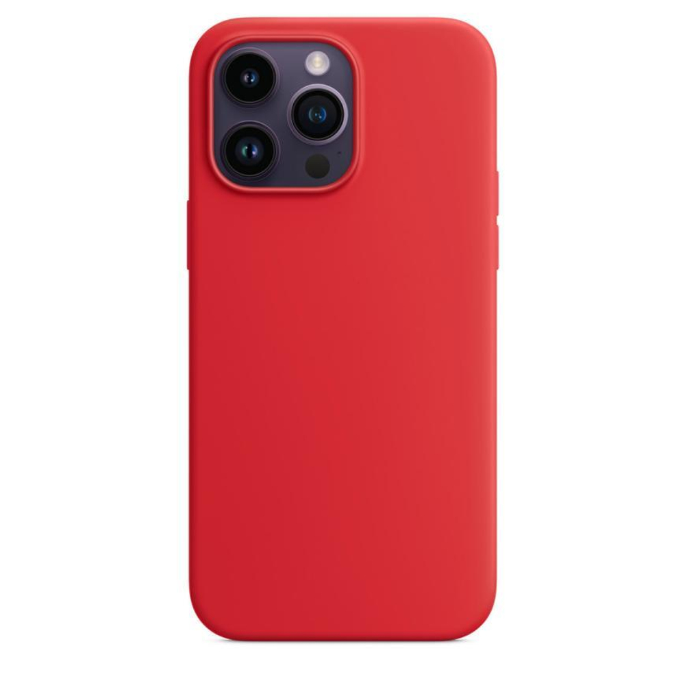 Силиконовый чехол MagSafe Apple Silicone Case для iPhone 14 Pro Max, Красный