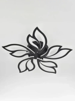 Люстра потолочная светодиодная с пультом ДУ Rivoli черная LED 120 Вт 3000 - 6000 К, светильник на кухню, в детскую, в спальню