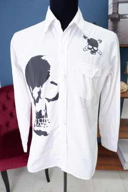 Рубашка Lancia с принтом 48 размер