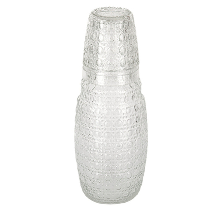 Графин со стаканом, набор 2пр. 1100мл/250мл (стекло) (индивидуальная упаковка)