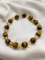 Браслет из Тигрового Глаза и Цитрина