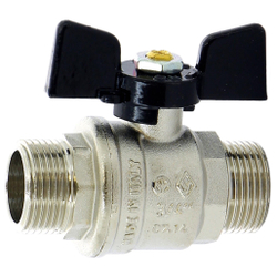 Кран BUGATTI НН 3/4" бабочка OREGON серия 327, полный проход