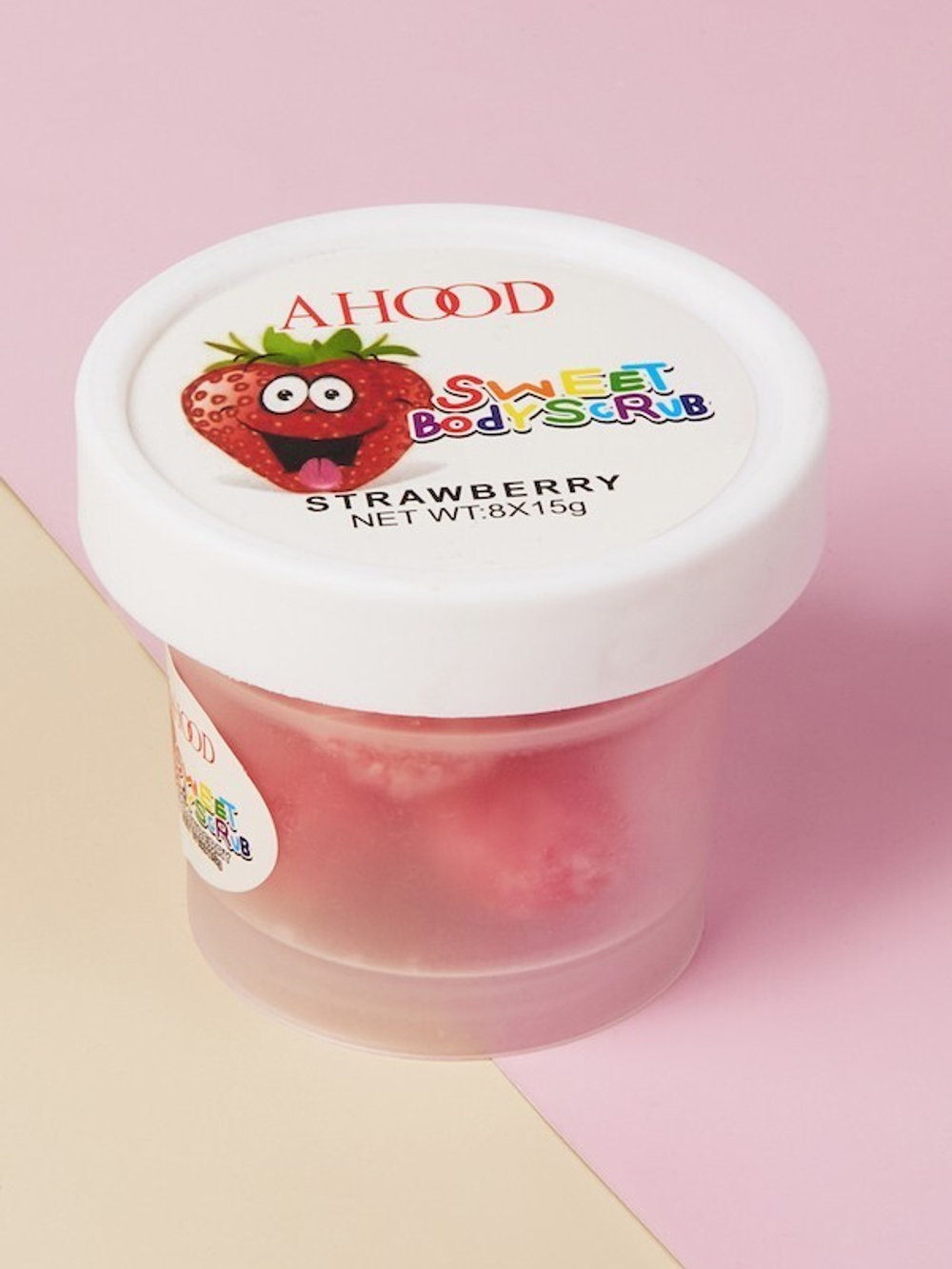 Cкраб для тела Ahood Sweet Body Scrub Strawberry сахарный Клубника 8 шариков
