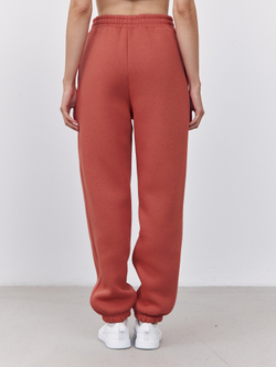 Брюки женские с начесом (терракотовый)