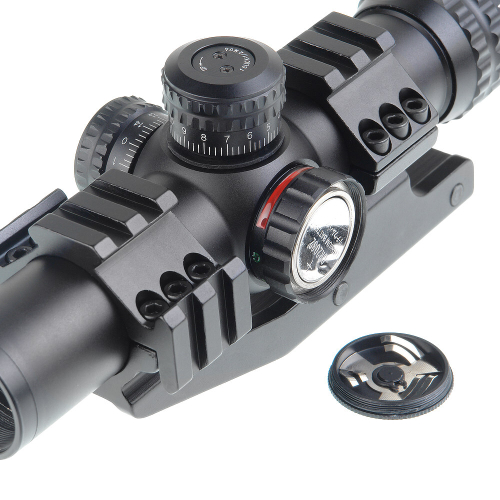 Прицел Veber Black Russian 1-4x24 RG загонник