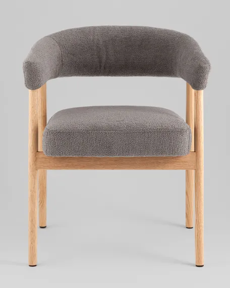 Стул обеденный Zubo с деревянными ножками темно-серый