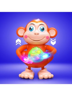 Игрушка детская Обезьянка со звуком и светом (YJ-3030)