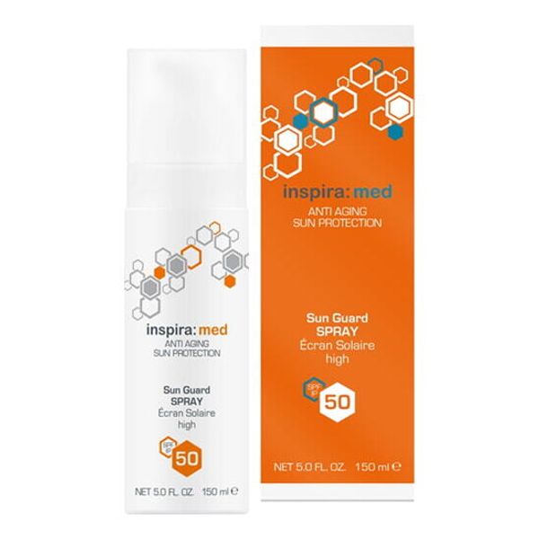 Легкий водостойкий солнцезащитный спрей  Sun Guard Spray Spf 50, Inspira Sun Line, 150 мл