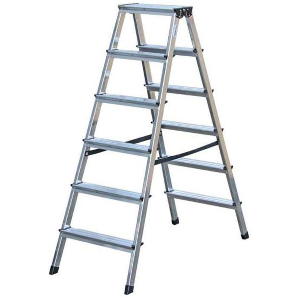 DOPPLO Двусторонняя стремянка, 2 х 6 ст, 3,08 черн (120359)