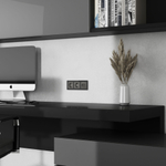 Накладка для двойной розетки Еthernet RJ-45 (графит акрил)