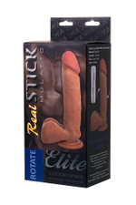 Ротатор на присоске мулат 7 режимов вибрации RealStick Mulatto 16 см