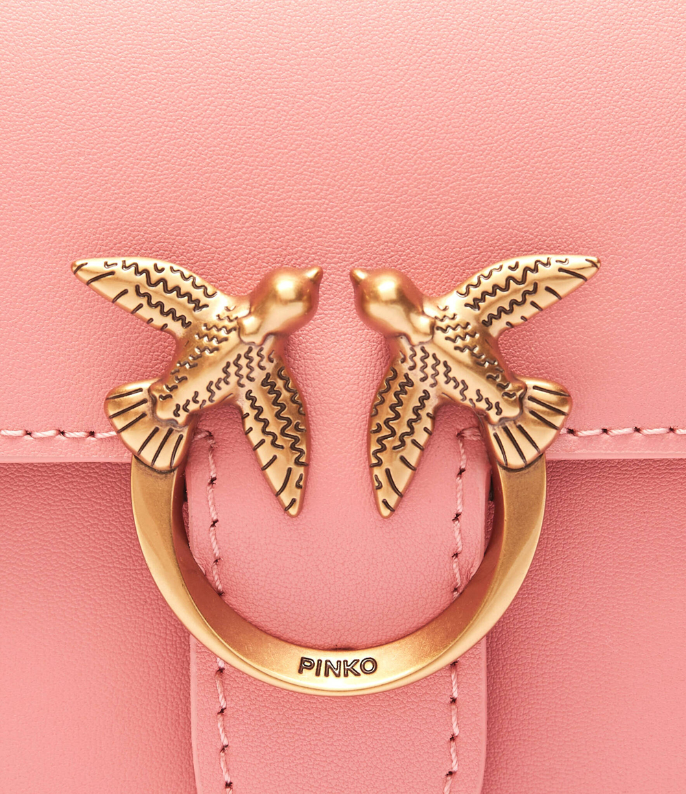 Кожаная сумка через плечо LOVE ONE MICRO Pinko - розовый(102740 A0F1)