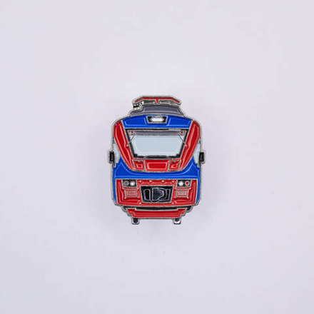 Значок электропоезд ЭП2Д синий