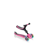 Самокат Globber Go Up Foldable Plus Lights розовый
