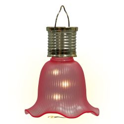 USL-S-838-PT100 PINK BELL Садовый светильник на солнечной батарее Розовый колокольчик. Подвесной. 4 светодиода. Теплый белый свет. 1xАА Ni-Mh аккумулятор в-к. IP44. TM Uniel