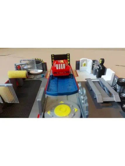 Мак тачки с прицепом раскладушкой Mack Truck Playset 2007