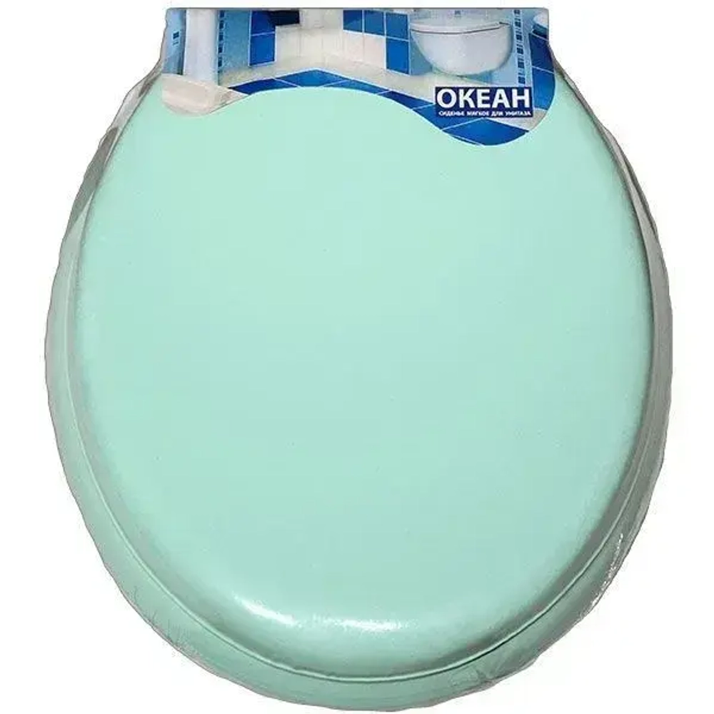 Сиденье для унитаза мягкое Океан салат. б/рис