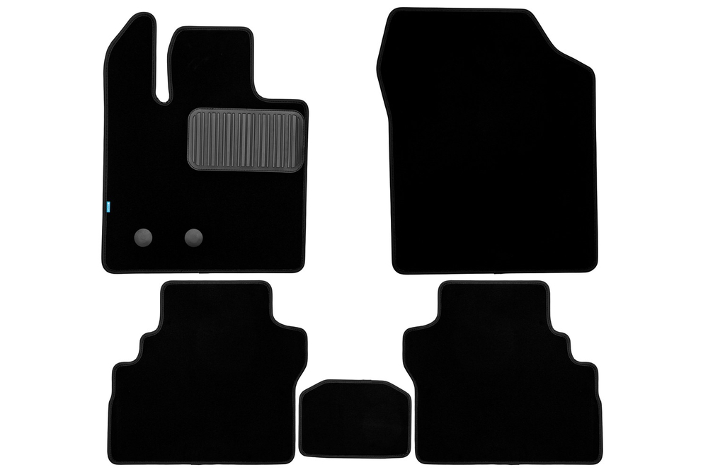 Коврики в салон для МОСКВИЧ 3е 2023- внедорожник , 5шт. (текстиль) KLEVER0512300222110KH
