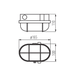 Светильник герметичный KANLUX MILO 7040T Е27