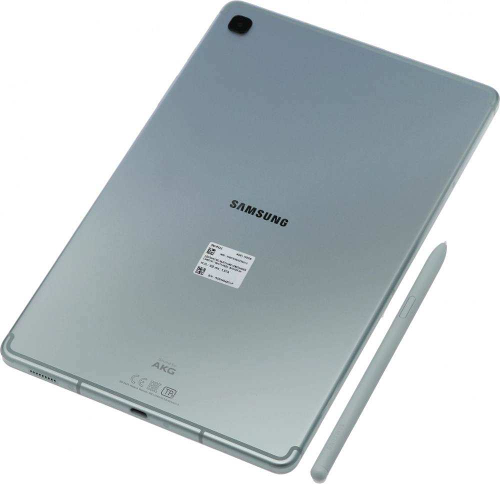 Планшет Samsung Galaxy Tab S6 Lite SM-P625 1280 (2.4) 8C RAM4Gb ROM128Gb 10.4" TFT 2000x1200 4G Android 14 мятный 8Mpix 5Mpix BT WiFi microSD 1Tb 7040mAh