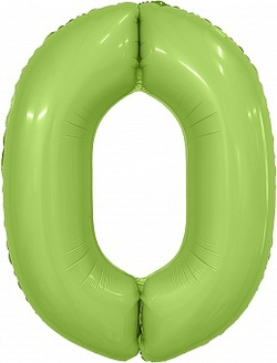 Р Цифра 0 Slim Фисташка (40''/102 см)