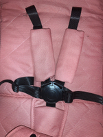 Коляска прогулочная Babalo 2022 Розовый текстиль на чёрной раме с сумкой