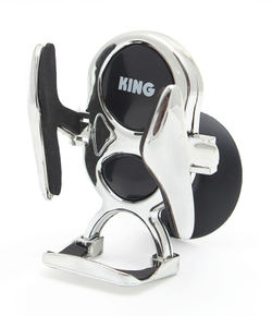 Держатель телефона AC-141 CHROME/BLACK KING AC-141