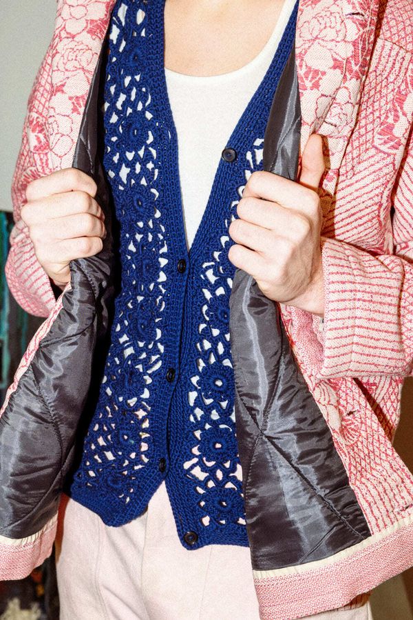 Куртка с Двумя Расшитыми Карманами / Foxberry Jacket бордовая - фото 7