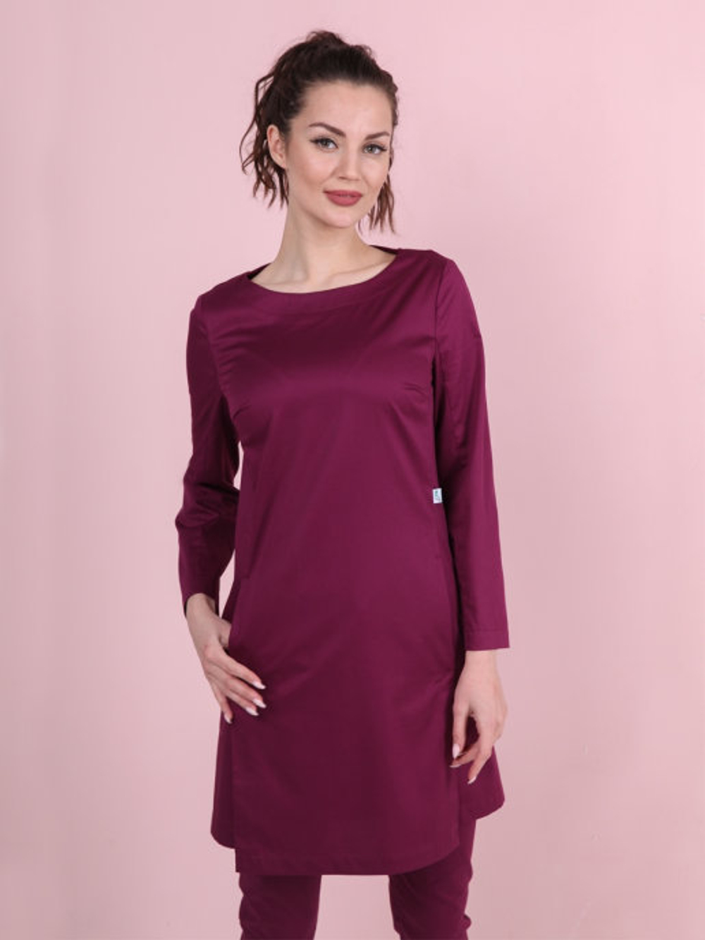 Женская блуза медицинская Бл-344 3/4 Клеон экстра