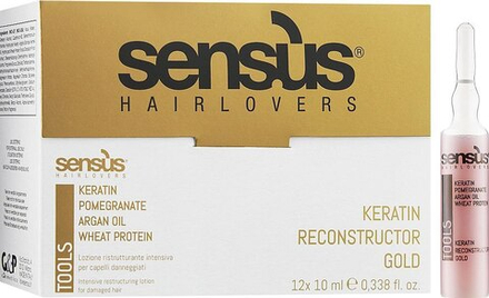 Сыворотка Keratin Reconstructor кератиновый уход (12*10мл)*1амп SENS.US