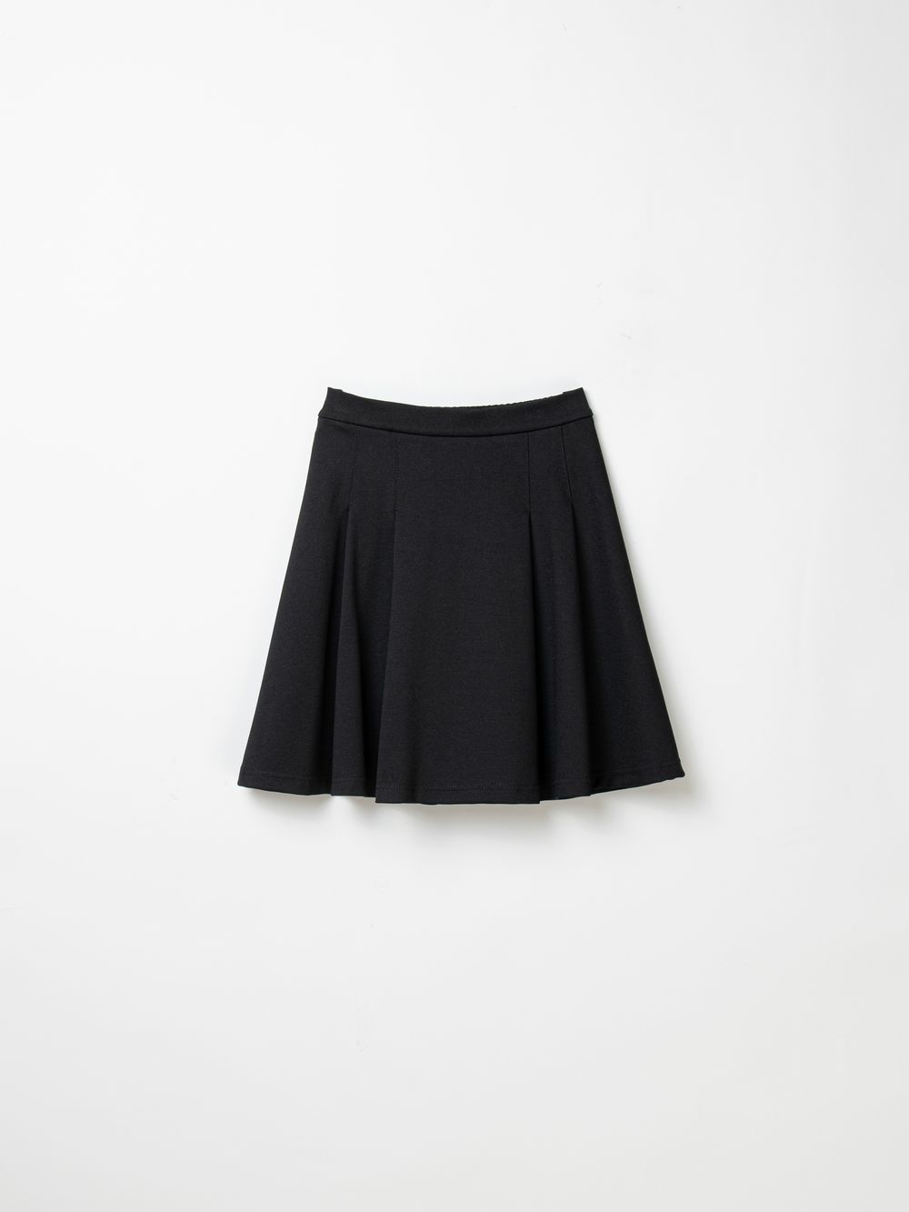 Юбка со складками "Черная" 7+