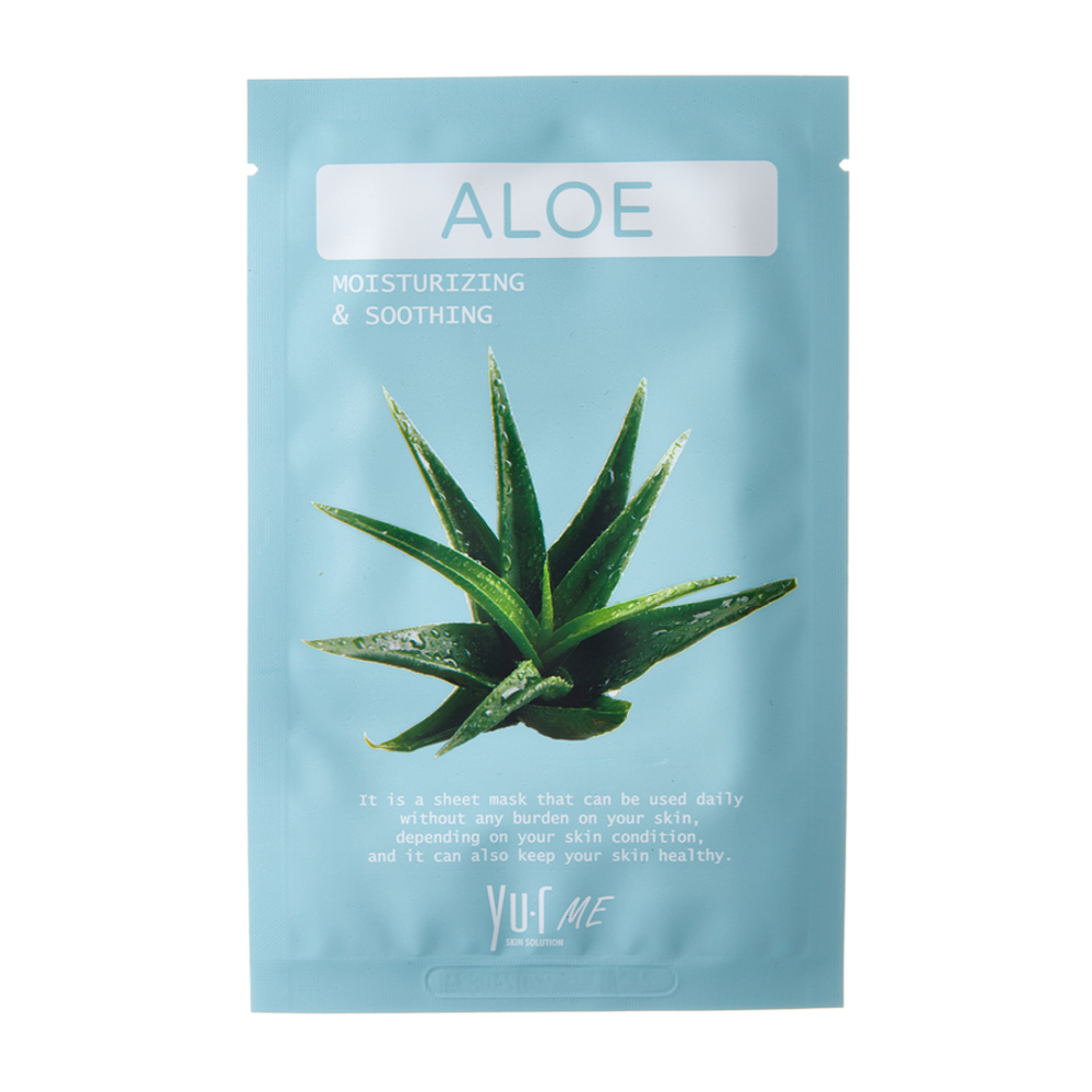 YU.R ME Тканевая маска для лица с экстрактом алоэ | YU.R ME Aloe Sheet Mask