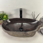 Раковина из речного камня RS-65112 60*38*15 0862