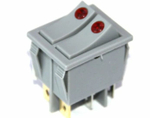 Кнопка включения 2-х клавишная KN036