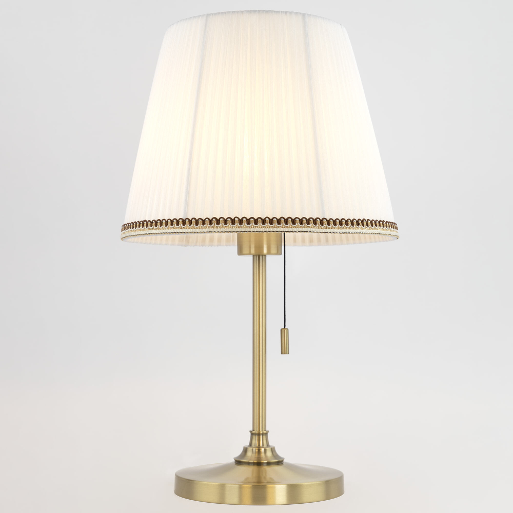 Citilux Линц CL402730 Настольная лампа бронза с белым абажуром