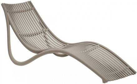 Лежак пластиковый Vondom Ibiza Basic, тортора