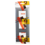 Рамка "Avanti", "Закаленная сталь", 3 поста (6 мод.)