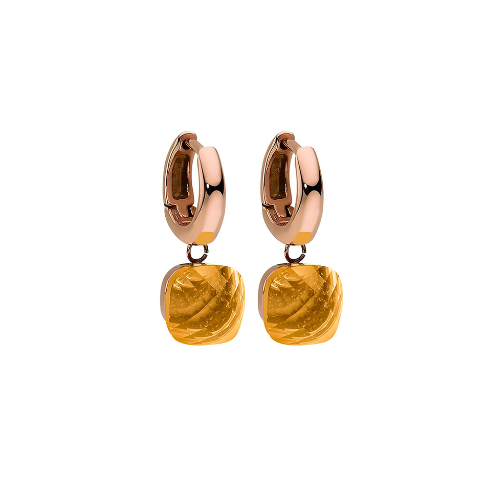 Серьги Qudo Firenze sunflower 300257 BR/RG