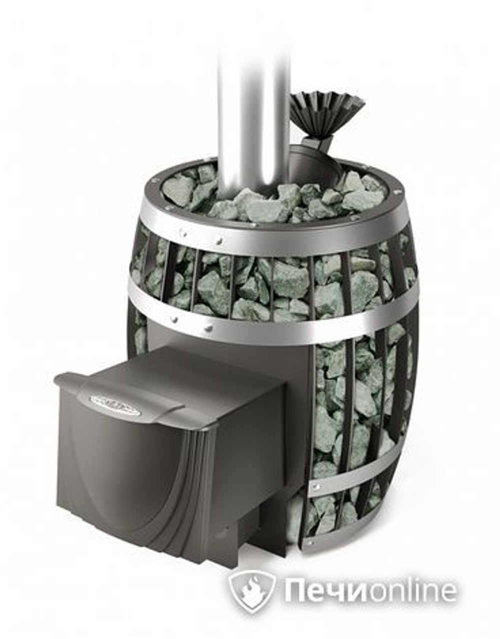 Дровяная банная печь TMF Саяны II Мини Carbon ДА ЗК